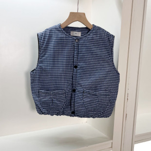 264男女童马甲背心春秋冬季 夹薄棉上衣外套宽松版