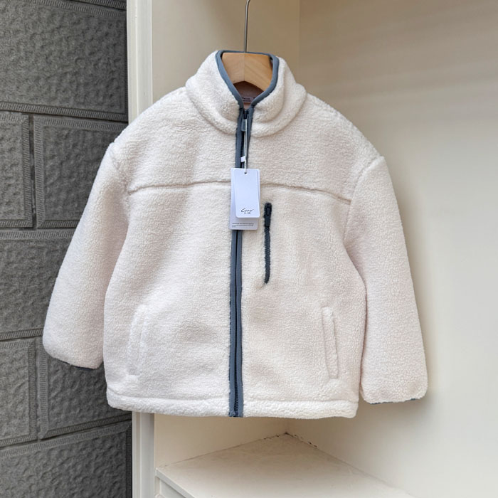 6110厚款高品质！男女童长袖外套秋冬毛绒上衣厚款大衣110-160cm