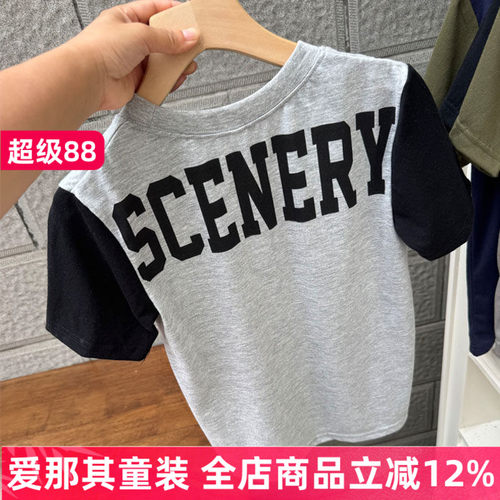 男女童短袖T恤衫夏季薄款上衣