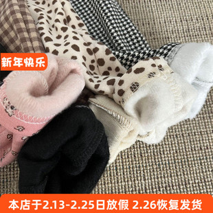 6022日单女童长裤秋冬加绒保暖裤80-160cm