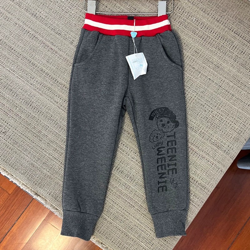 6033男女童长裤秋冬加绒保暖裤休闲裤卫裤105-150cm