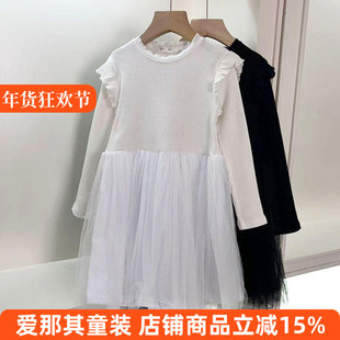 6011女童长袖连衣裙春秋针织裙纱裙100-140cm 特价！