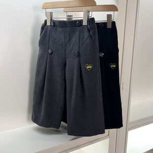 保暖裤 七分裤 110 160cm 620国内砖女童秋冬呢料裤 特价 子休闲裤