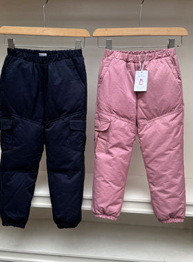 男女童羽绒裤长裤防风裤冬季厚款