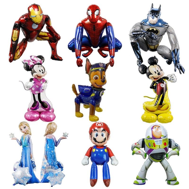 3D纽扣组装生日派对卡通铝膜气球