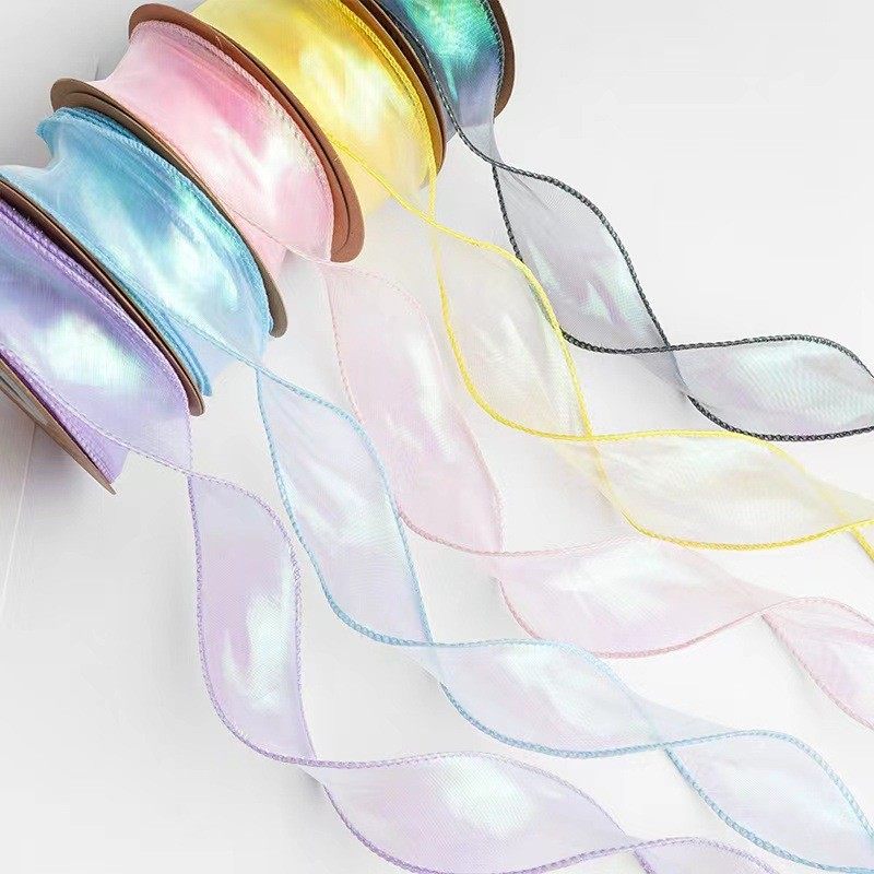 幻彩鱼尾纱丝带蛋糕烘培鲜花艺束包装气球装饰蕾丝雪纱波浪纱丝带,节庆用品/礼品,节日装扮用品,淘宝优惠券,粉丝福利购,淘宝优惠卷