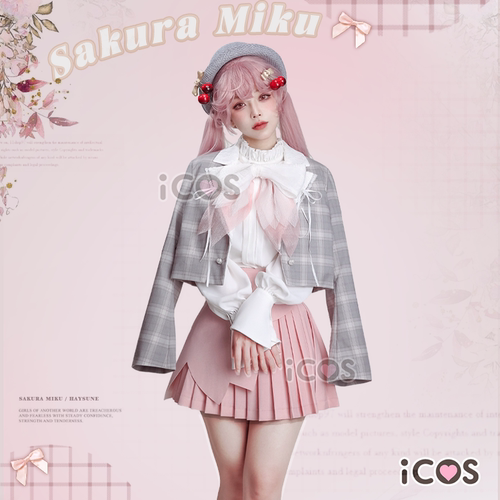 ICOS樱未来miku赏樱套花见cos服