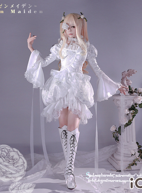 ICOS蔷薇少女cos服 雪华绮晶 洋装哥特萝莉恶魔cosplay服装女现货