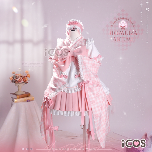 ICOS魔法少女小圆cos服 鹿目圆 小圆浪漫大正女仆装cosplay服现货