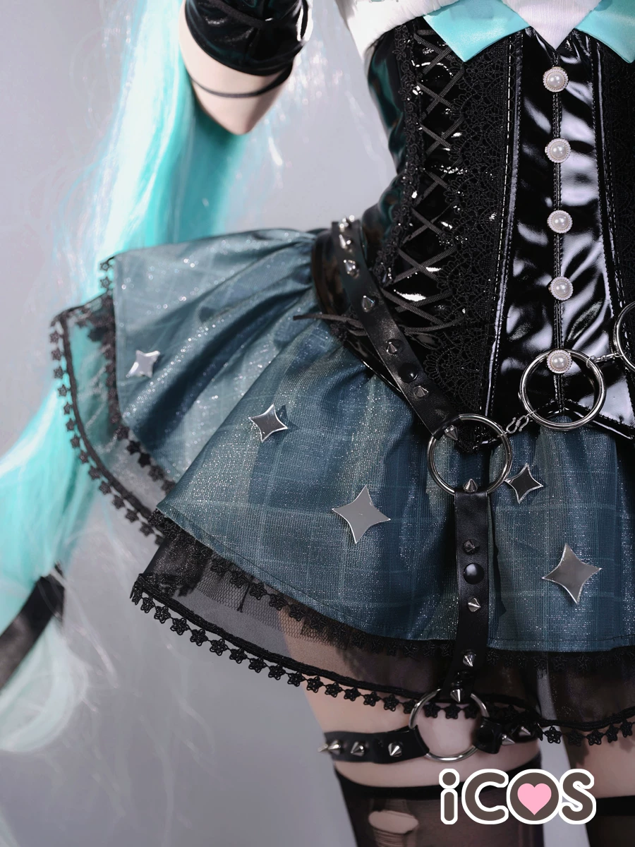 スポット iCOS Hatsune COS Future Little Devil Little Raccoon Bouquet Miku Lascar Cosplay Woman