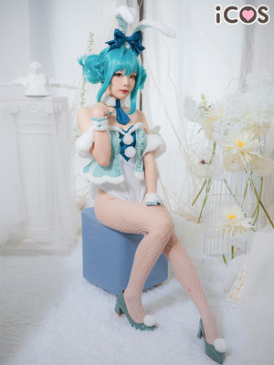 现货ICOS初音未来cos服miku白兔女郎icos紧身衣动漫服装女