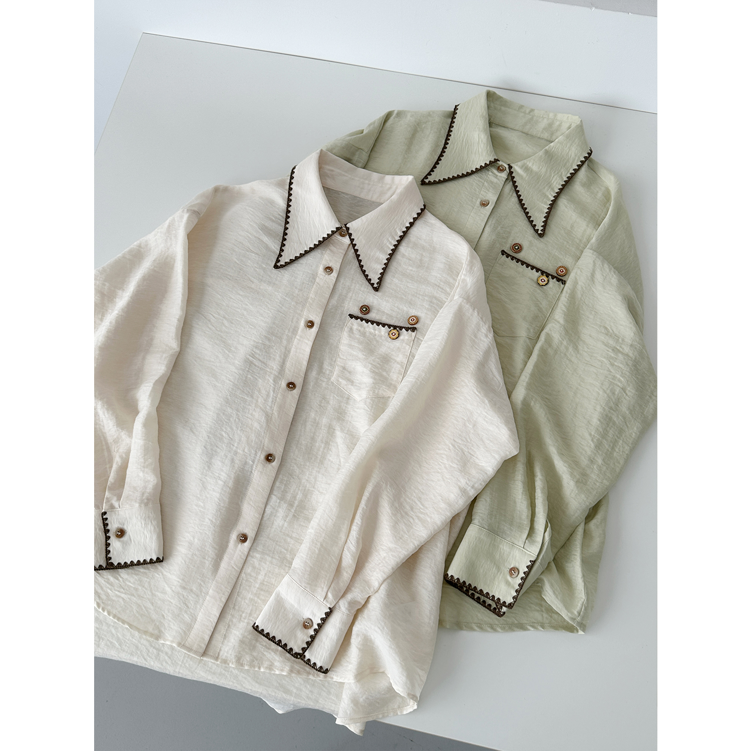 秋冬新显瘦小个子休闲减龄少女学院风手缝羊毛毛呢大衣外套CS079