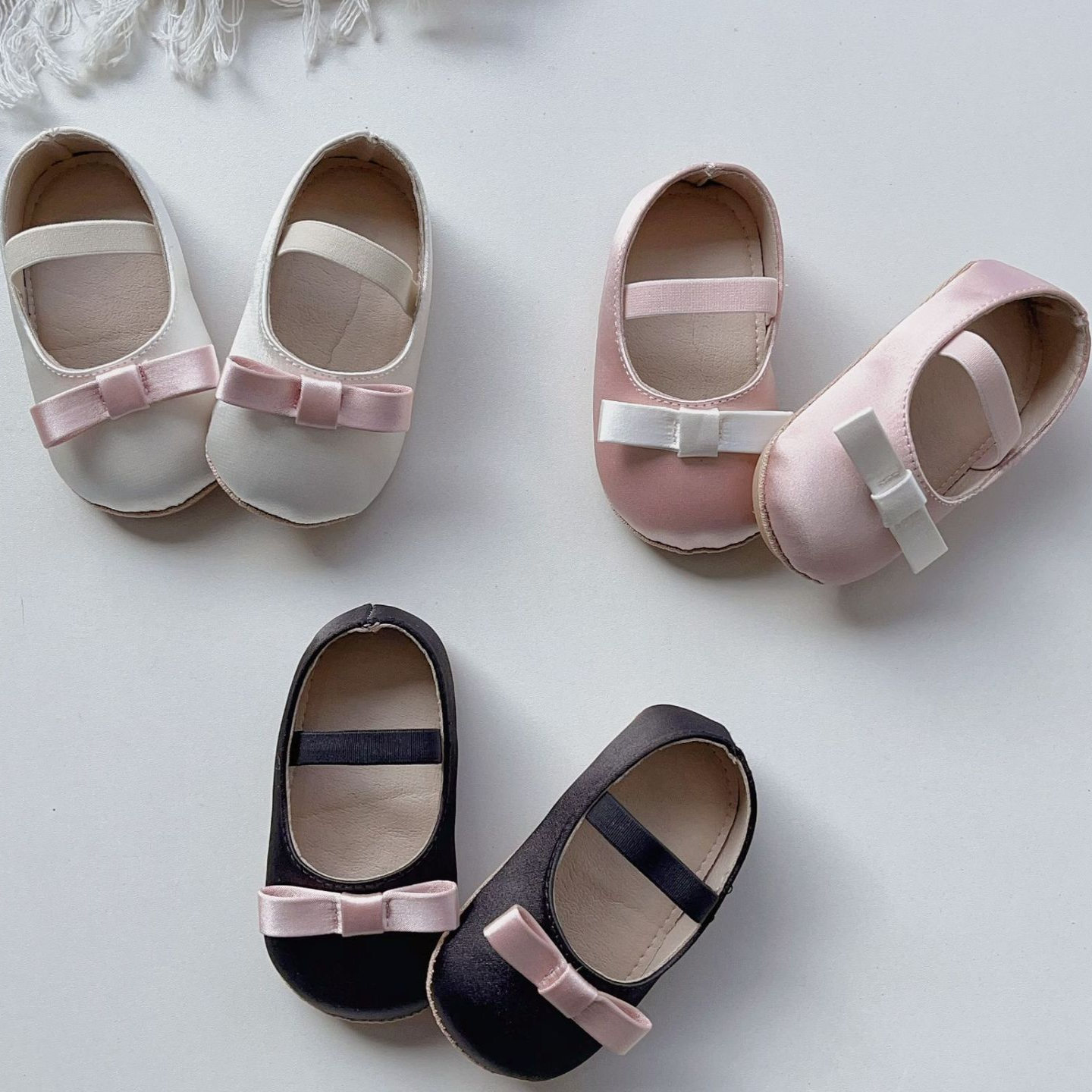 婴儿地板一段学步鞋软底小月龄步前鞋脚蹬韩版宝宝春季公主风鞋子