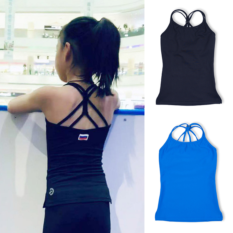 训练服吊带icediva花样滑冰女童