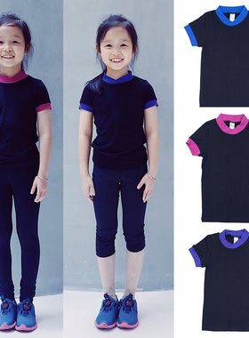 花样滑冰儿童训练服俄罗斯icediva透气舒适滑冰短袖羊毛tectel