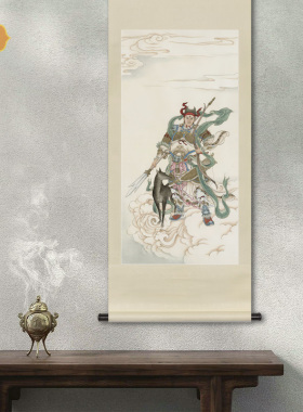 工笔神仙人物二郎神清源妙道真君