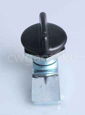 MS715-2 电柜箱转舌锁  黑色手柄旋转 铁皮柜圆柱锁 机箱机柜锁