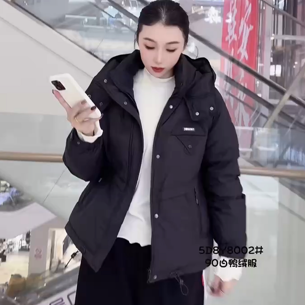 胖淼淼8002冬加大码羽绒服女短款