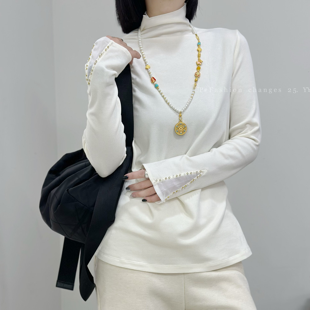 宜语析5919春加大码打底衫女 190斤胖妹m高领弹力时装长袖卫衣T恤,女装/女士精品,大码内搭,淘宝优惠券,粉丝福利购,淘宝优惠卷