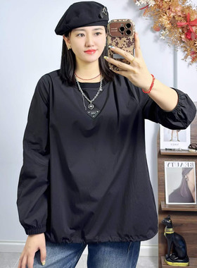 米莱奇6803秋加大码长袖卫衣女