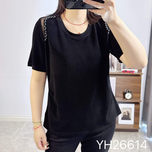 香港芸卉26614夏加大码T恤女时装