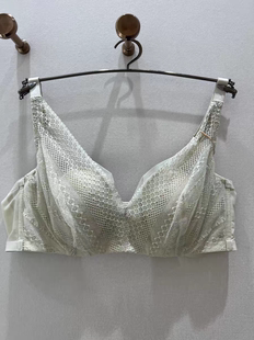 伊维斯正品女士性感蕾丝兔耳防凸点软钢圈薄棉文胸内衣10841024