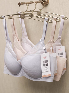 正品光面透气大胸显小全罩杯软钢圈软钢圈女士文胸20812266