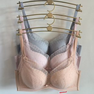 正品无钢圈性感蕾丝无痕小胸聚拢文胸 女士内衣20812345