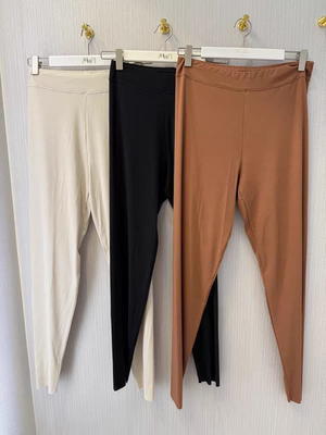 正品女薄款中腰无痕舒适柔软打底裤保暖裤秋裤20210611