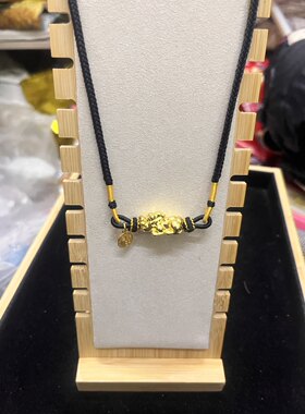 沙金貔恘锁骨链男女同款
