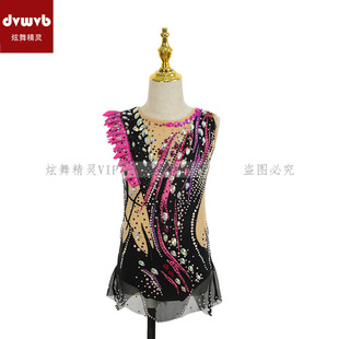 T144 艺术体操服健美竞技比赛技巧服现代舞表演服定制儿童成人女款