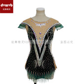 艺术体操服健美竞技比赛技巧服现代舞表演服定制儿童成人女款 T135