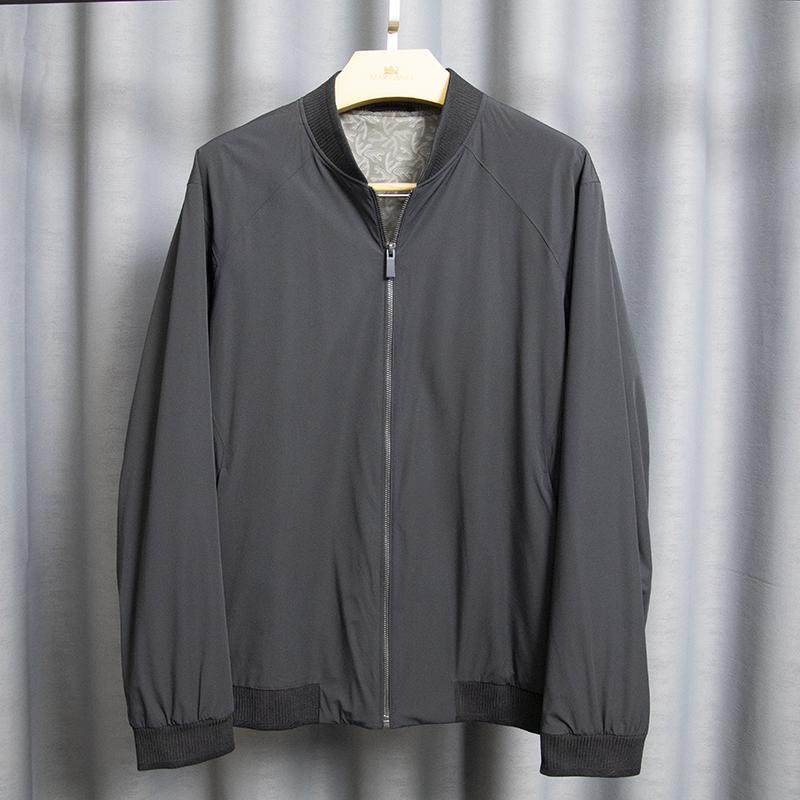 男士棒球领夹克 190码 立领年轻商务 细腻三防面料 短款外套