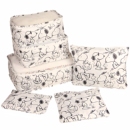 卡通旅行大容量收纳袋套装 旅游便携多功能行李整理袋六件套打包袋