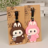 卡通可爱Labubu拉布布行李牌行李箱包托运识别小吊牌登机托运牌