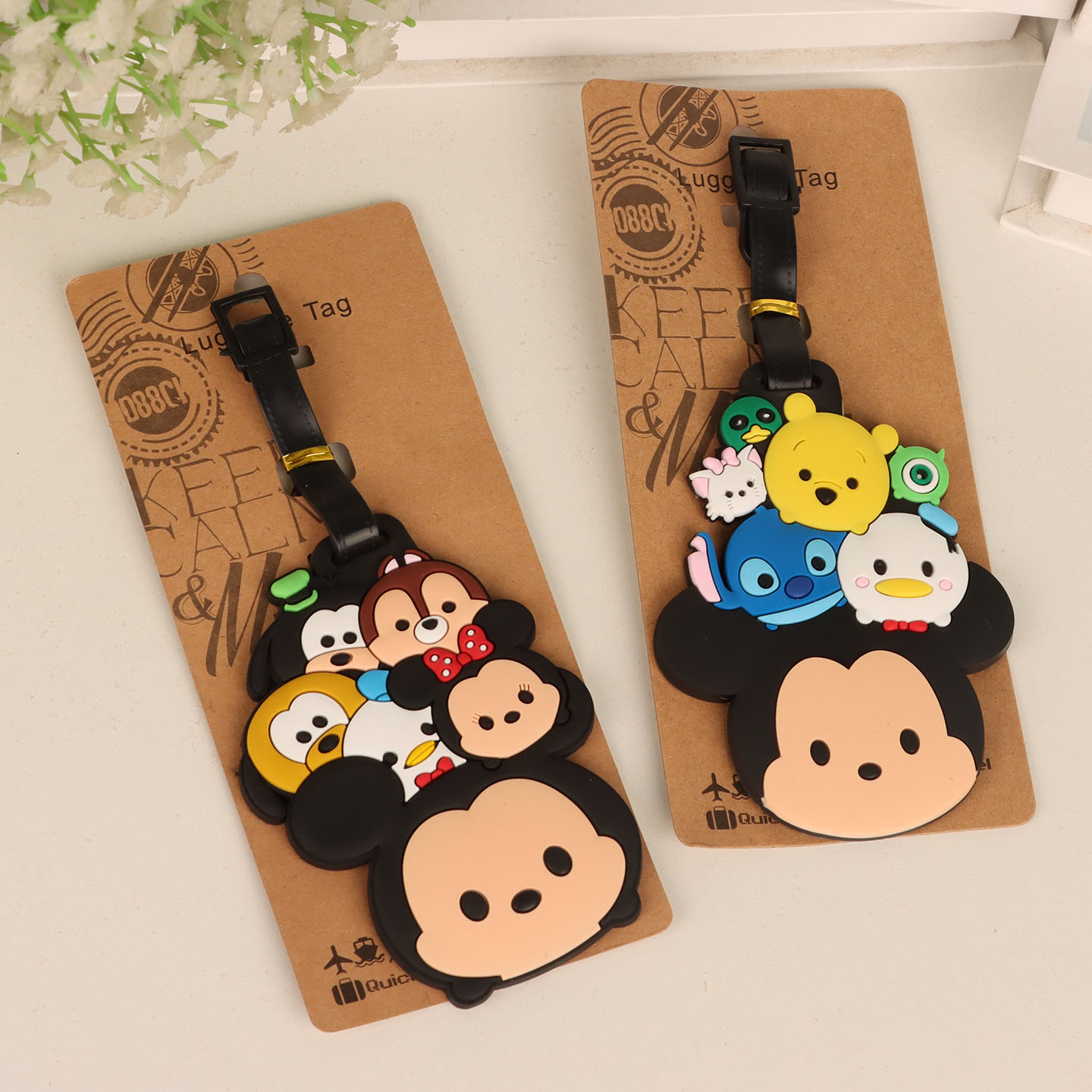 动漫卡通行李箱挂牌日韩登机牌硅胶行李牌旅行箱托运吊牌出国用品