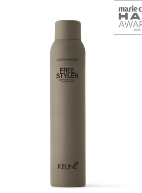 keune 自由风格定型喷雾自然蓬松持久定型增加光泽防湿保护男女发