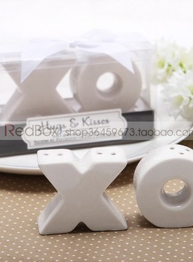 RedBox婚礼用品 结婚回礼创意礼品公司年会活动 迷你XO陶瓷胡椒罐