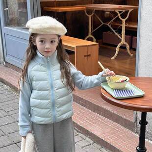 女童轻薄羽绒棉服冬装2026新款儿童短款修身外套女孩内胆上衣外套