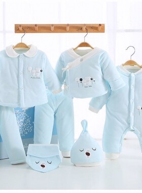 秋冬加厚棉衣新生儿含棉棉服礼盒衣服婴儿催生包保暖满月宝宝套装