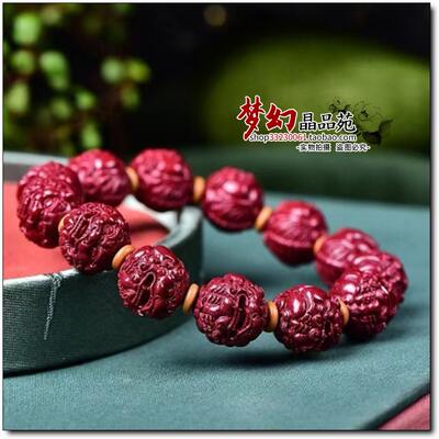 朱砂貔貅手链转运佛珠