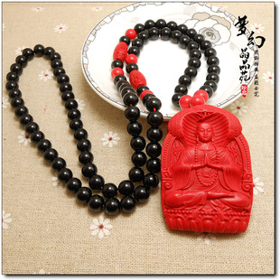 台湾朱砂 辰砂地藏王菩萨吊坠 挂坠项坠挂牌毛衣链转运