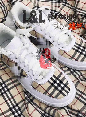 DIY涂鸦球鞋AJ1空军AF英伦腰果花LV面料扎染改款定制换皮镶钻修缮