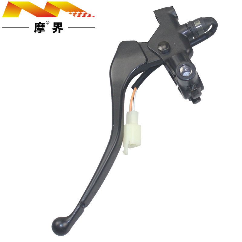 适用豪爵超级鹰HJ125T-32/32A原装后刹车手把牛角制动手柄镜座