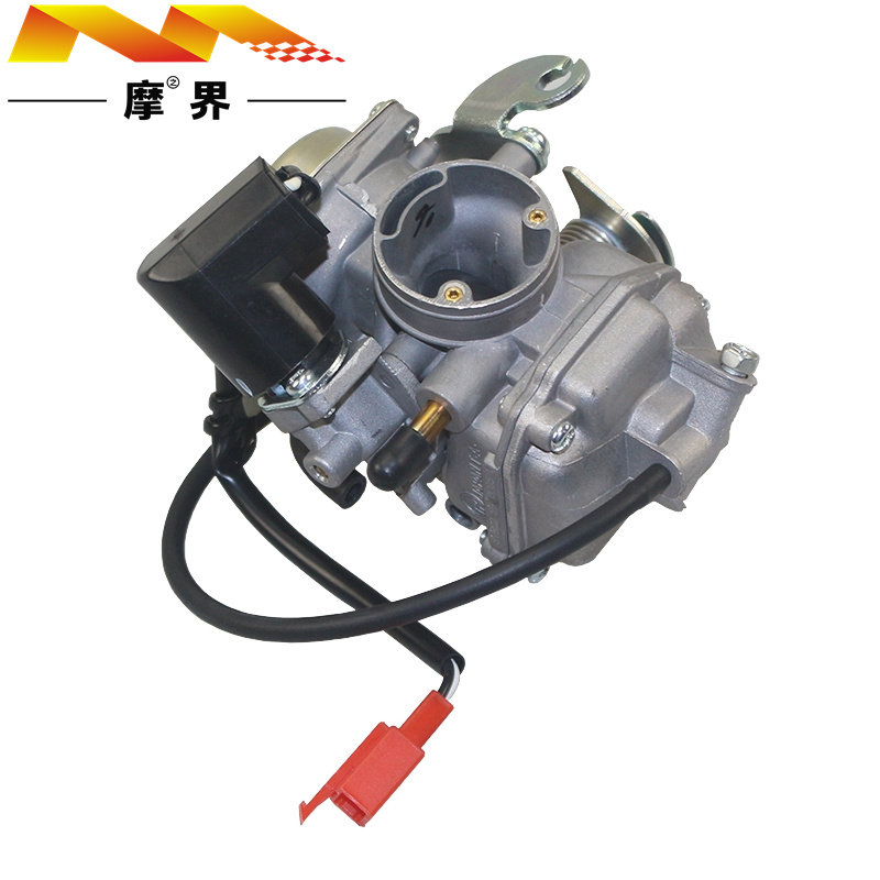 适用豪爵鹰钻HJ125T-10E/10G踏板车配件原装化油器总成