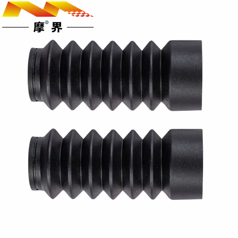 适用豪爵宇钻/鹰钻HJ125T-10H/10K踏板车前减震防尘套胶套前叉罩