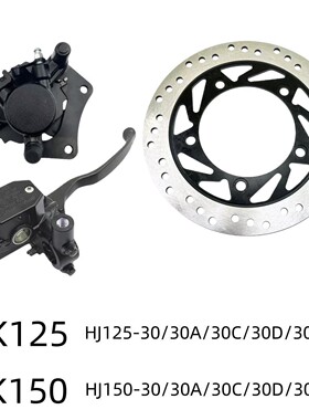 适用豪爵DK125 DK150S HJ150/HJ125-30A/C/D/E前刹车上下泵碟刹盘