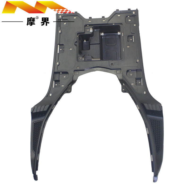 适用豪爵踏板车新喜之星HJ100T-7E/7F原装搁脚踏板电池盒电瓶箱