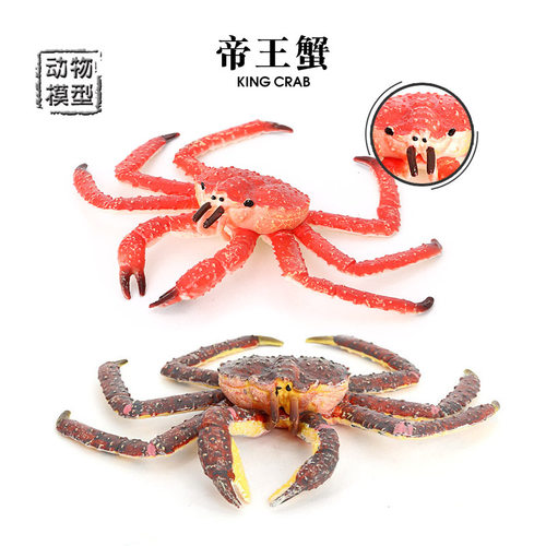帝王蟹模型海洋动物仿真实心
