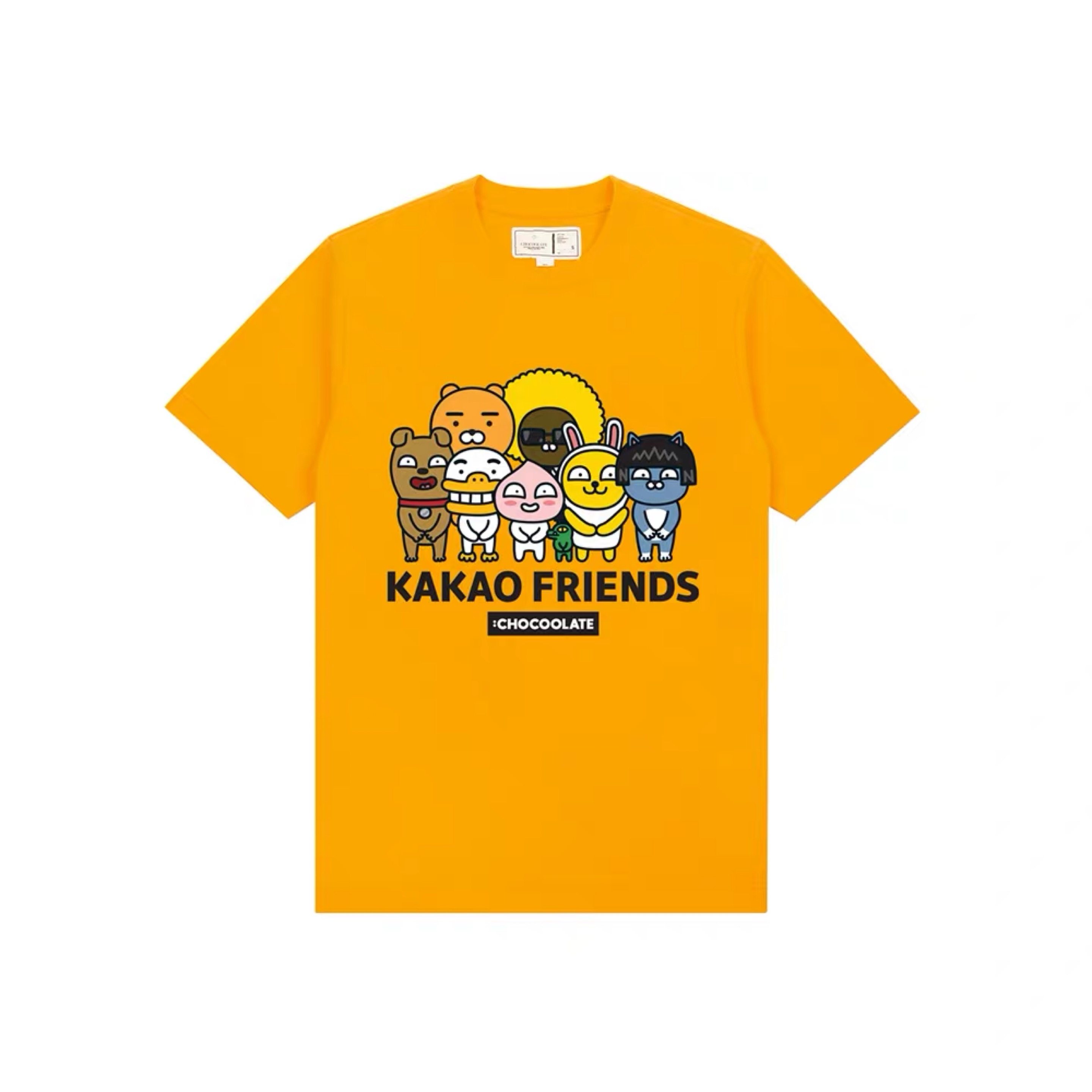 chocoolate kakao friends联乘男女同款图案印花短袖t恤1214